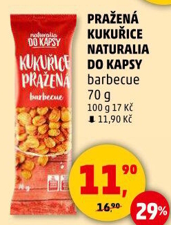 Kukuřice pražená barbecue Naturalia