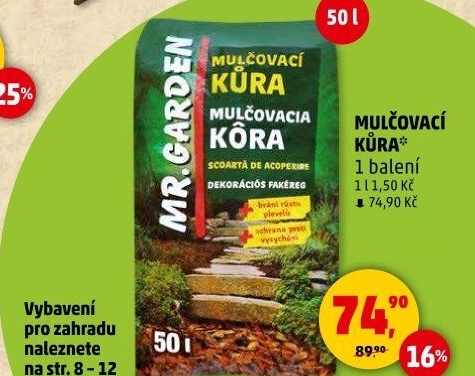 Mulčovací kůra Mr. Garden Agro