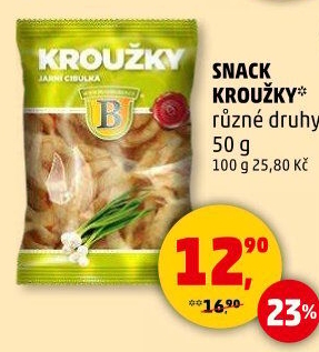 Snack kroužky Bramborárna Zykmund