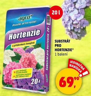 Substrát pro hortenzie Agro