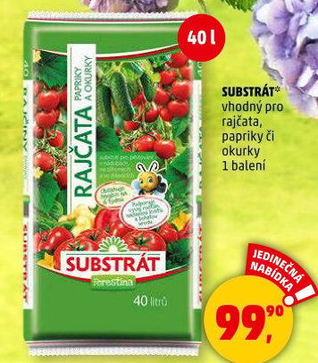 Substrát pro rajčata, papriky a okurky Forestina