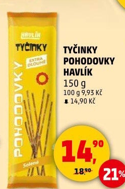 Tyčinky Pohodovky Havlík