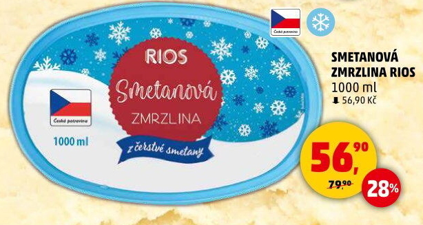 Zmrzlina ve vaničce Rios