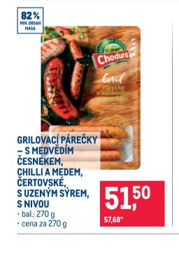 GRILOVACÍ PÁREČKY