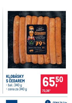 KLOBÁSKY S ČEDAREM