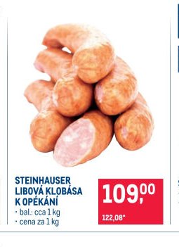 STEINHAUSER LIBOVÁ KLOBÁSA K OPÉKÁNÍ