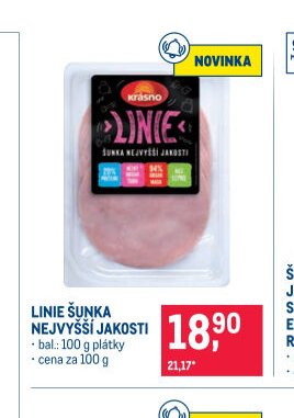Linie šunka nejvyšší jakosti