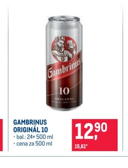 GAMBRINUS ORIGINÁL 10