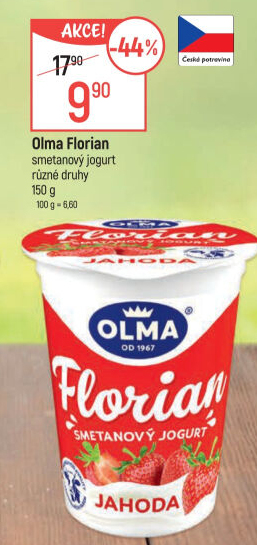 Jogurt smetanový Florian Olma