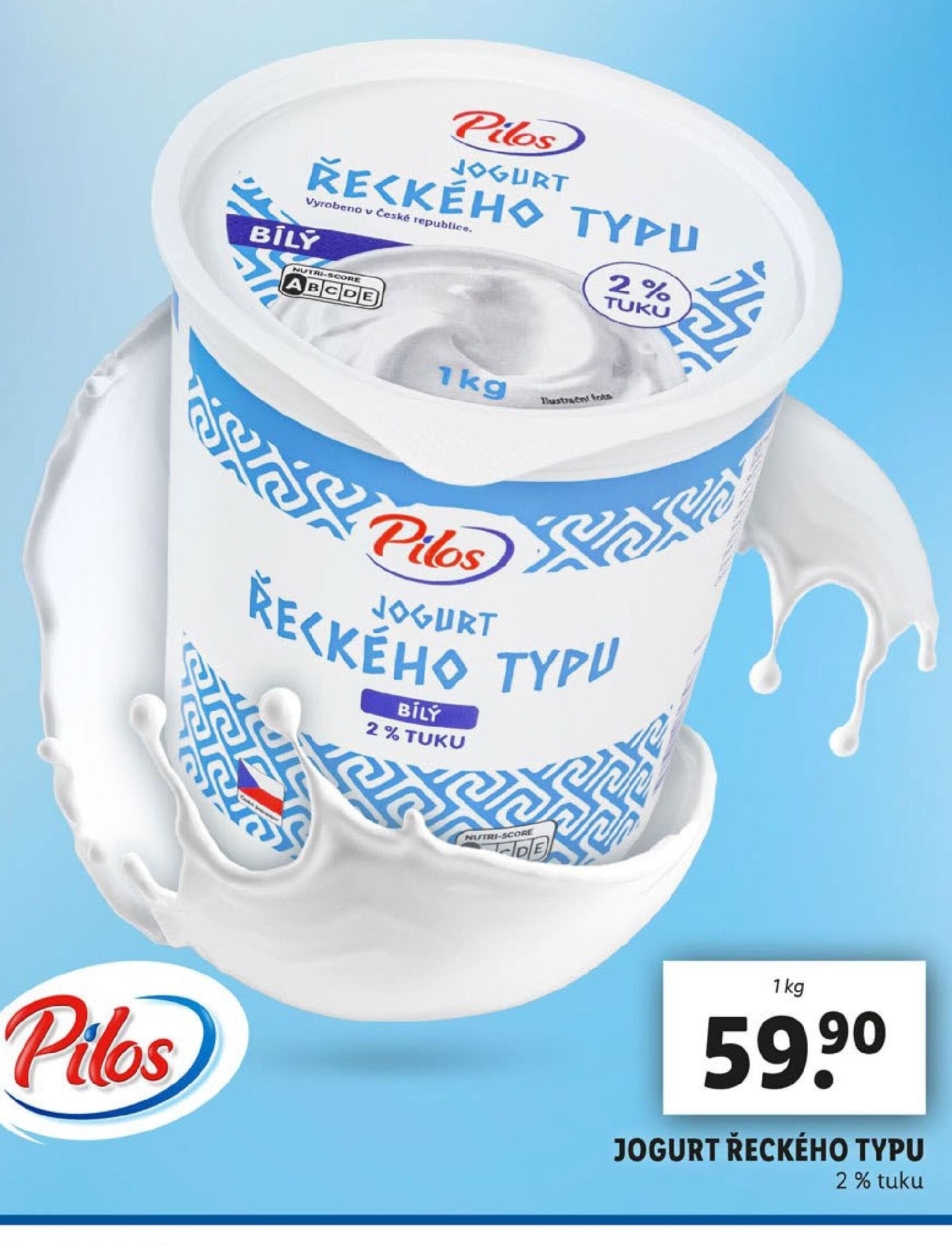 Pilos Jogurt řeckého typu 2 % tuku