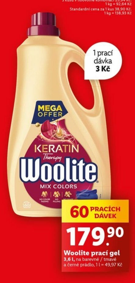 Woolite prací gel