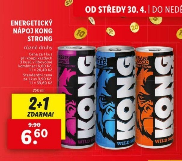 Energetický nápoj Kong Strong