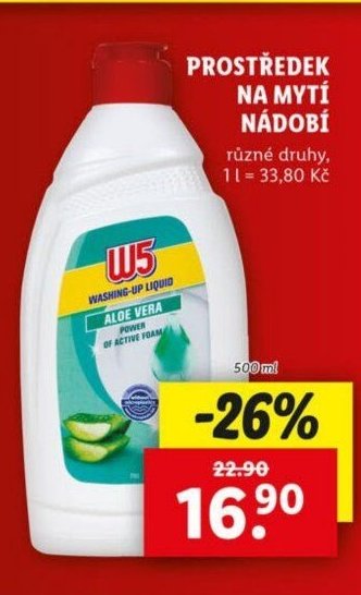 W5 prostředek na mytí nádobí