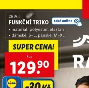 CRIVIT Funkční triko