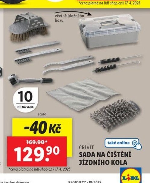 CRIVIT SADA NA ČIŠTĚNÍ JÍZDNÍHO KOLA