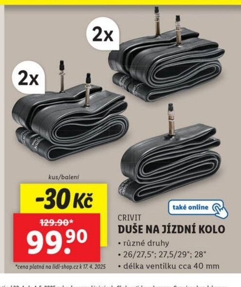 Crivit Duše na jízdní kolo