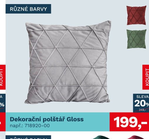 Dekorační polštář Gloss