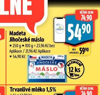 Madeta Jihočeské máslo