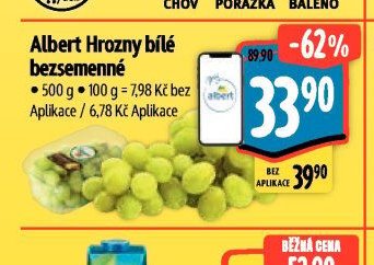 Albert Hrozny bílé bezsemenné