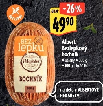 Bochník bez lepku Albert