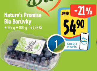 Borůvky bio Nature'