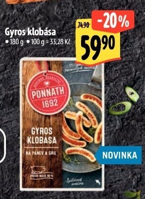 Klobása Gyros Ponnath