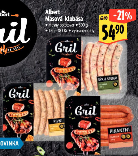 Klobása masová Albert Gril