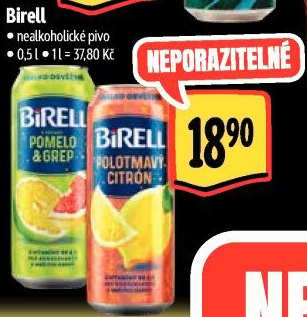 Nealkoholické pivo ochucené Birell