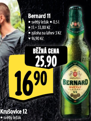 Pivo světlý ležák 11° Bernard