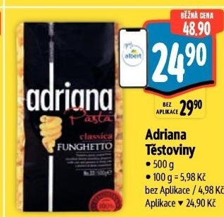 Těstoviny semolinové Adriana