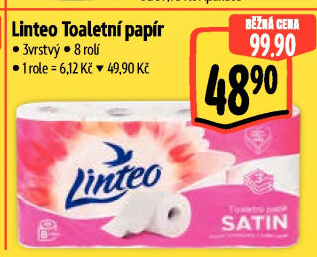 Toaletní papír 3vrstvý Linteo