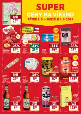 akční leták BILLA 28.4.2025-4.5.2025