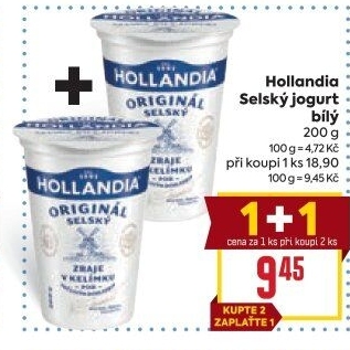 Bílý jogurt selský Hollandia