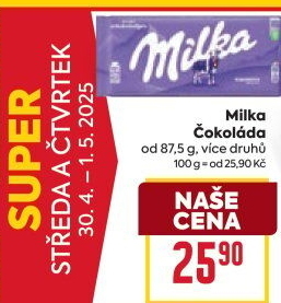 Čokoláda Milka