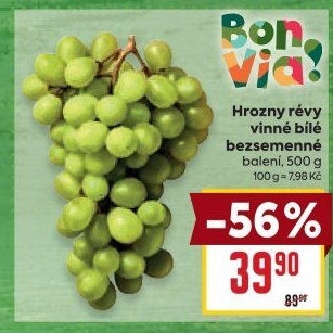 Hrozny bílé bezsemenné Billa Bonvia