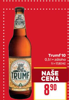 Pivo světlé výčepní 10° Trumf