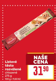Těsto listové Wewalka