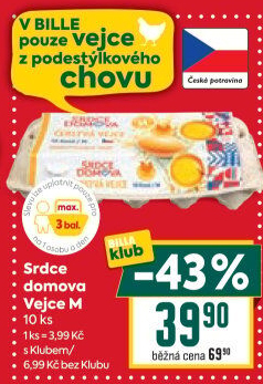 Vejce z podestýlky M Srdce Domova