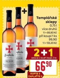 Vína Templářské sklepy Čejkovice