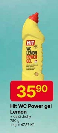 Čistič WC gelový Power Hit