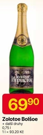 Sekt Bolsoe Zolotoe Igristoe