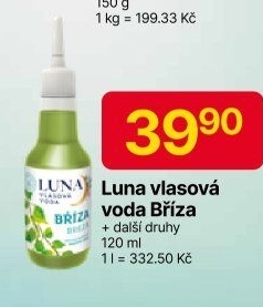 Vlasová voda Luna Alpa