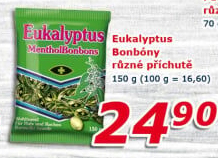 Bonbony mentolové Eukalyptus