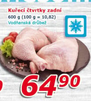 Kuřecí čtvrtky mražené Vodňanské kuře