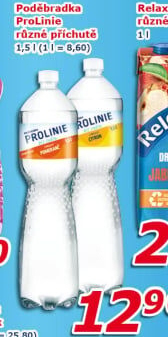 Ochucená voda Poděbradka Prolinie