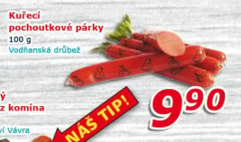 Párky kuřecí pochoutkové