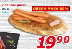 Párky vídeňské Krásno