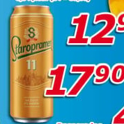 Pivo světlý ležák 11° Staropramen