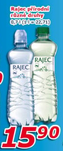 Přírodní voda Rajec