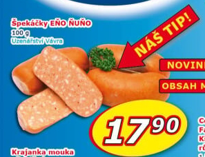 Špekáčky Eňo Ňuňo Uzenářství Vávra